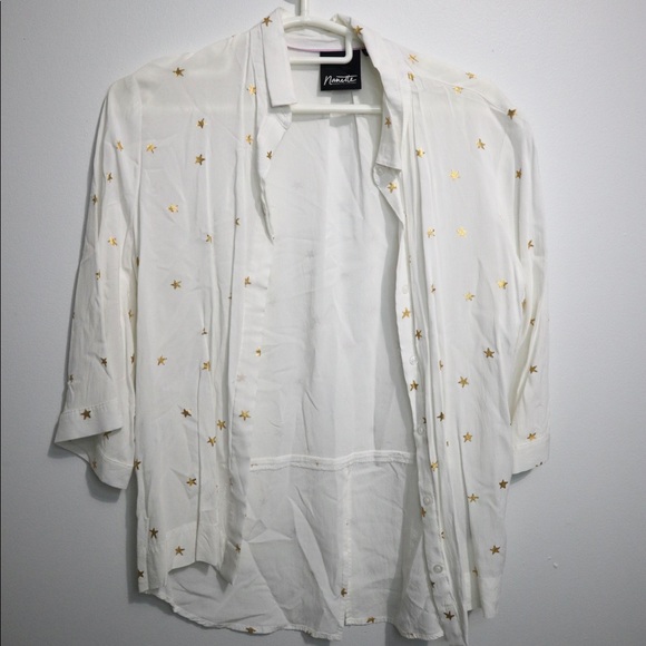 Button down with stars stud - Picture 1 of 2